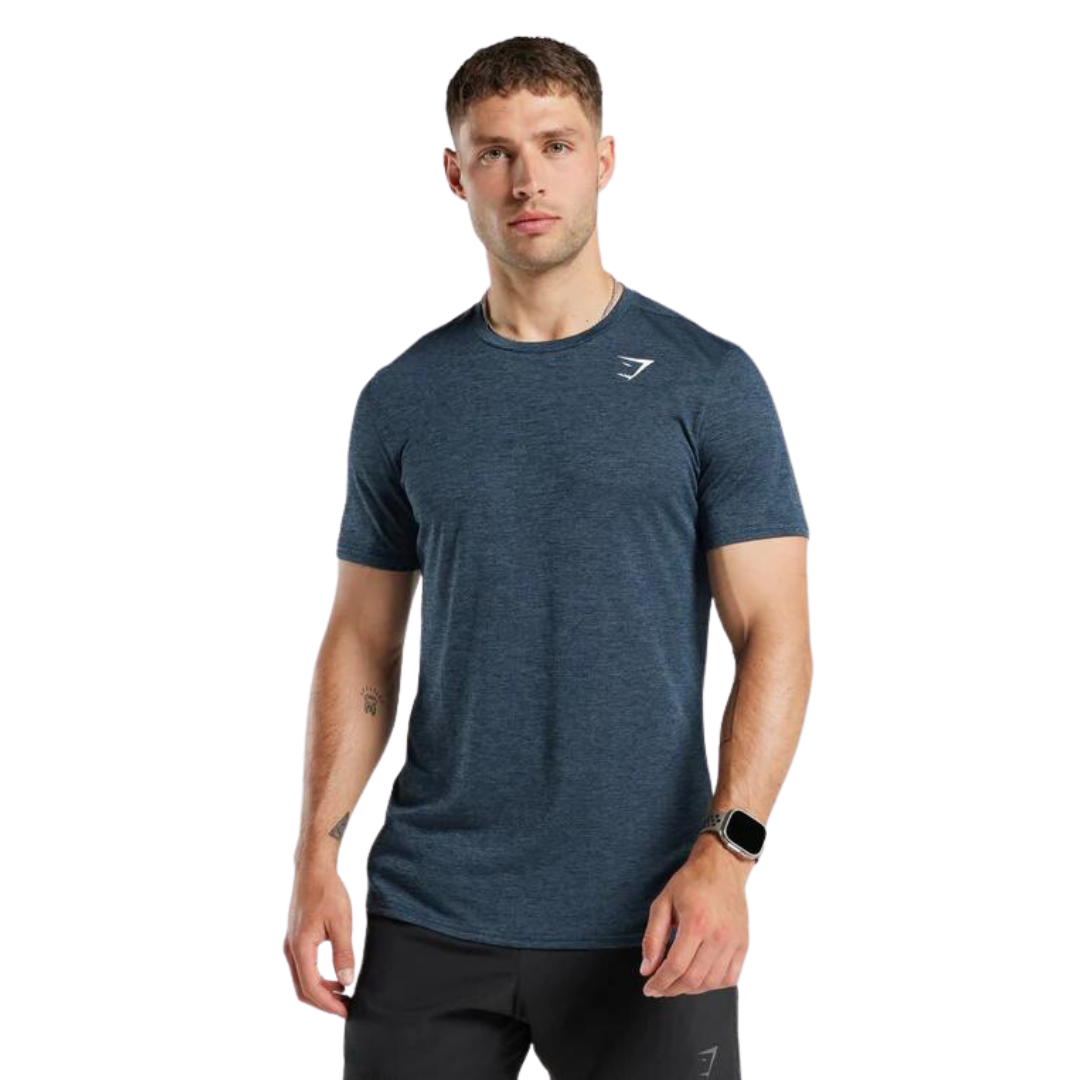 Playera Arrival Marl T-Shirt - Navy/Smokey Teal Marl - Gymshark