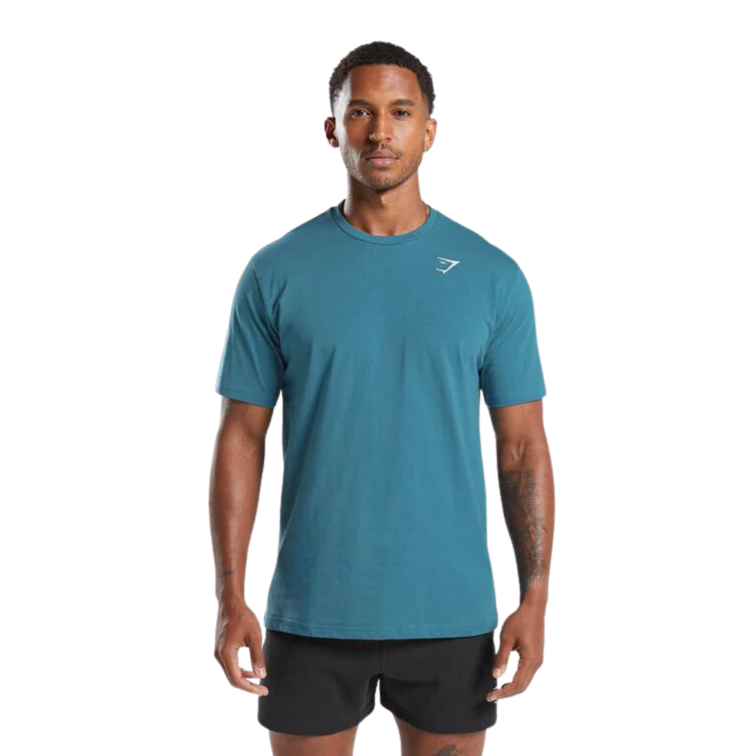 Playera Crest T-shirt - Terrace Blue - Gymshark