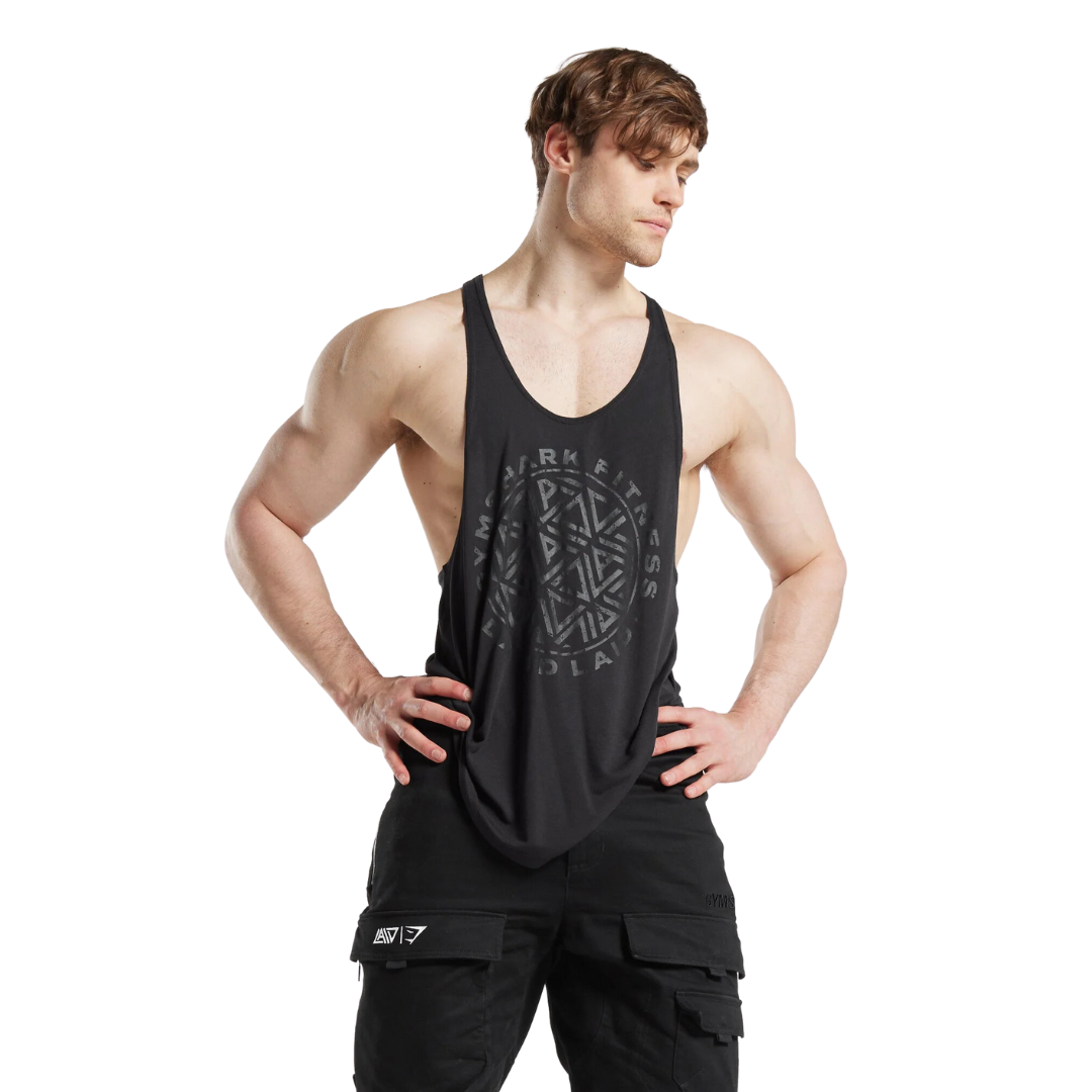 Tank Top GS x David Laid Stringer - Black - Gymshark