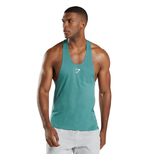 Playera deportiva React Stringer - Slate Blue - Gymshark Men