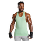 Playera deportiva React Stringer - Aloe Green - Gymshark Men