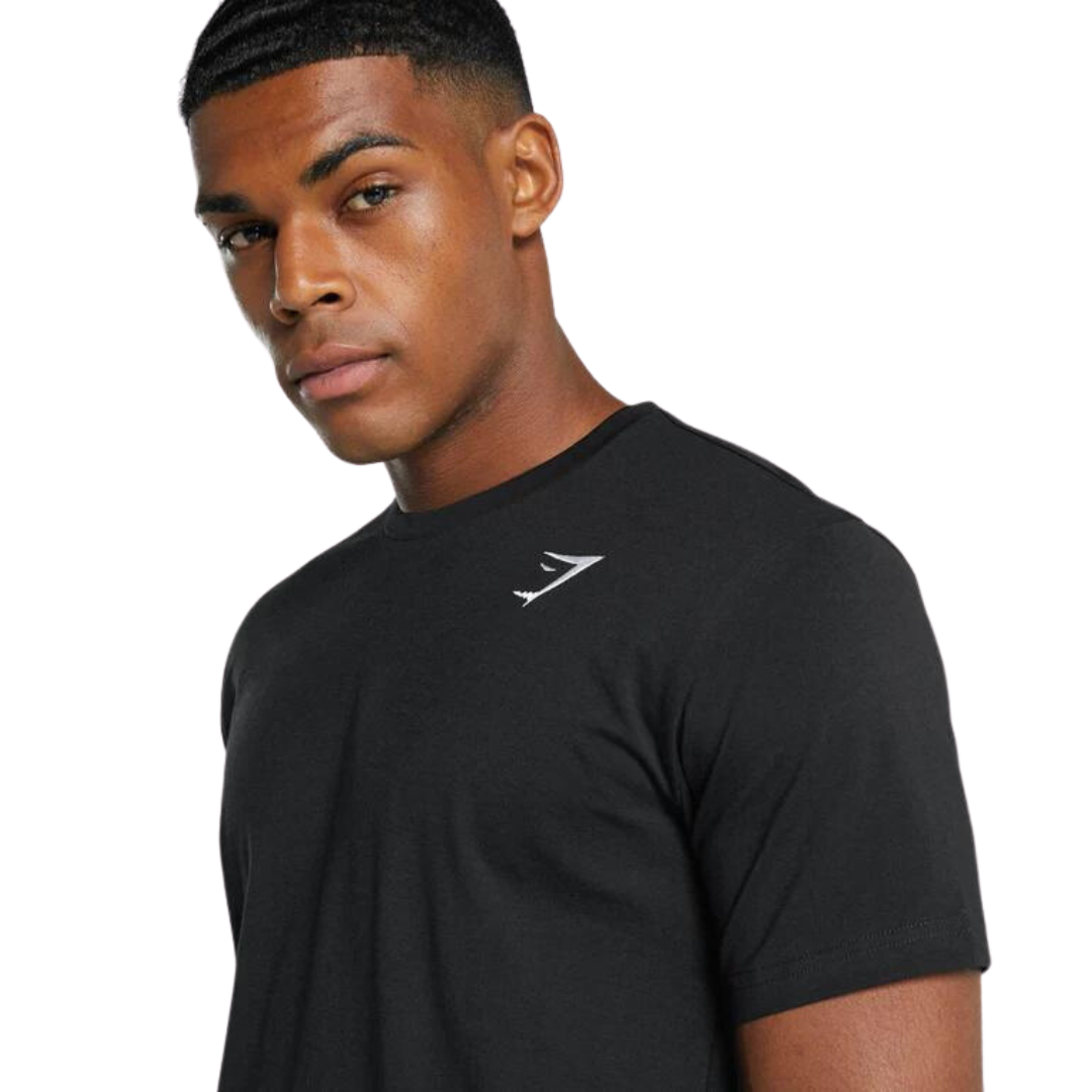 Playera deportiva Crest T-Shirt - Black - Gymshark