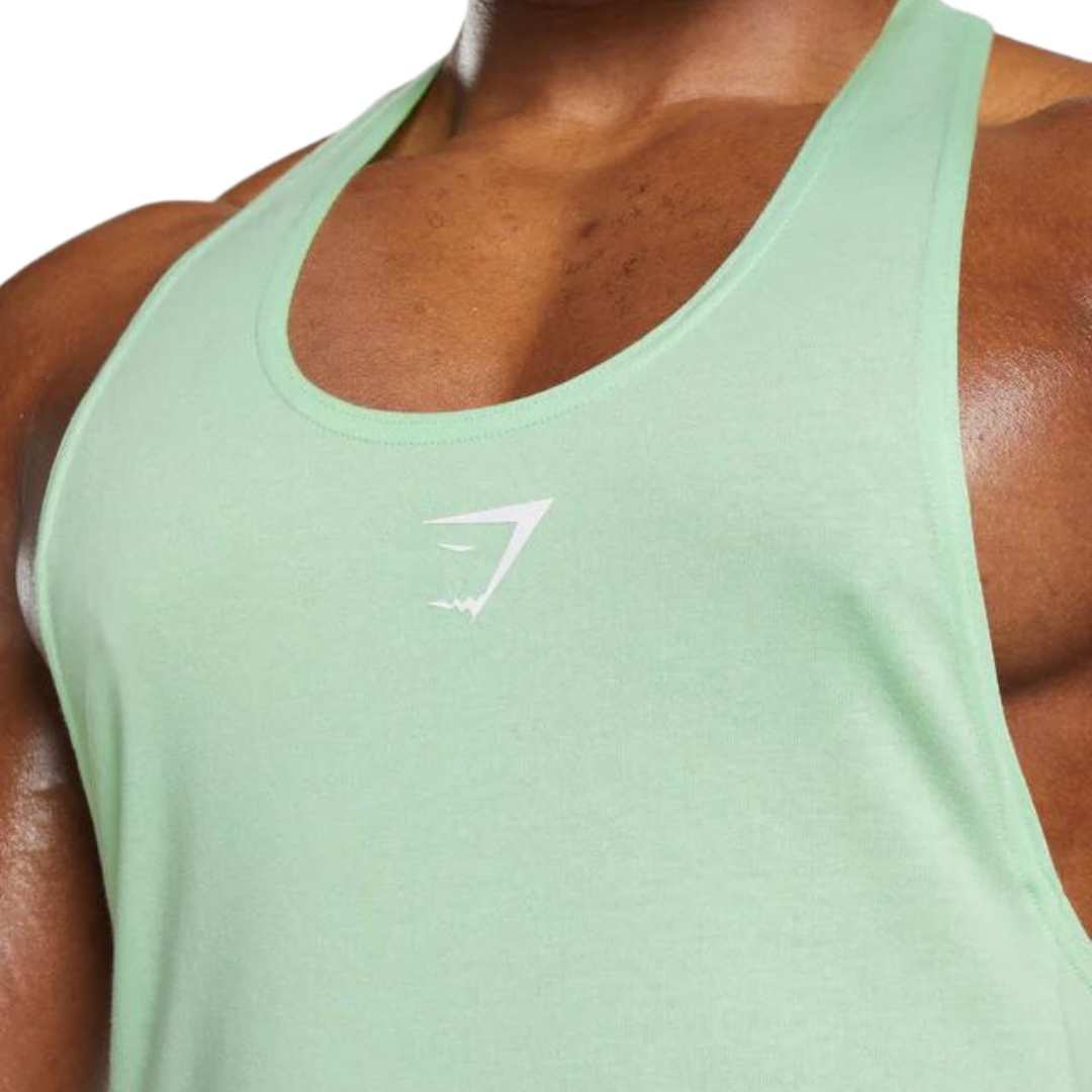 Playera deportiva React Stringer - Aloe Green - Gymshark Men