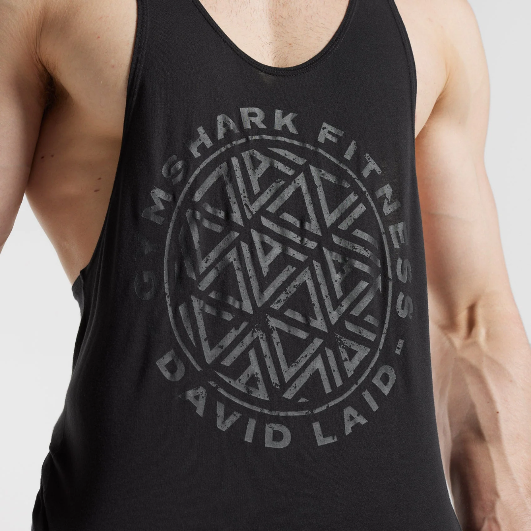 Tank Top GS x David Laid Stringer - Black - Gymshark